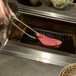 北海道焼肉 北うし - 知床和牛フィレ ステーキサンド