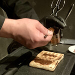 北海道焼肉 北うし - 知床和牛フィレ ステーキサンド