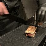 北海道焼肉 北うし - 知床和牛フィレ ステーキサンド