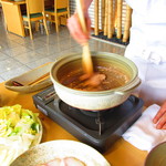 風和 - 肝を炒めています