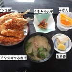 味処　大森 - 一品定食（イワシ天丼選択）1500円