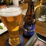 Grilled Dishes&Cocktail Bar Dehydration - コエドビールの瑠璃。すっきりとしていて呑みやすい。