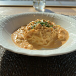 Ginza Kashita - 蟹のクリームソースパスタ