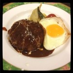 石垣牛鉄板焼＆BAR 月桃庵 - 石垣牛ハンバーグセット／1200円