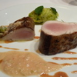 カンテサンス - 鳴門の鰆　八街の落花生ソース