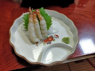 Shiomitei - 前菜の生エビ