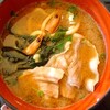 富士山海の家 - 小どんぶりセットの肉うどん（単品だと770円）