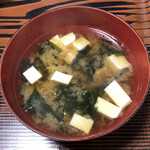 みちのく食堂 - カツ丼に付いてきた味噌汁