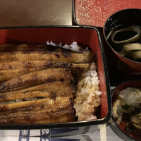 菊屋 - うな重、肝吸い、香の物