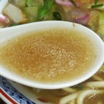 もりとう食堂 - アゴに鶏ガラがブレンドされた美味しいスープ