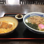 麺 こまち - ミニカツ丼&かしわうどん