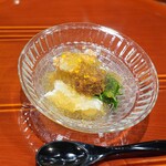 Isoda - 香住浜茹での香箱蟹、土佐酢ジュレ