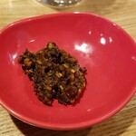 カレーのおじさま FISH - モモに付ける辛い味噌