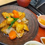 大戸屋 - 鱈と野菜の黒酢定食　920円税込