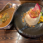 スパイスカレー カンパネラ - 牡蠣マサラ　大盛り、辛口　1,300円(税込)