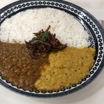 Kalpasi -  【ﾍﾞﾝｶﾞﾙｷｰﾏｶﾚｰ＆ｽﾘﾗﾝｶﾊﾟﾘｯﾌﾟ2種あいがけ】ﾚｷﾞｭﾗｰ1,500円