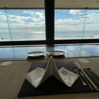 鉄板焼き 七里ガ浜 - 目の前は海