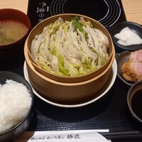 豚しゃぶ せいろ蒸し 豚匠 なんば邸 - ミルフィーユ御膳1,200円税込