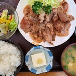 キッチン しぶえ - 豚肉の辛味噌炒め&ライス