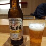 天ぷら たけうち - 先ずはビール小