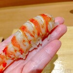 天ぷら たけうち - 天草の車海老ミディアム