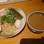 竹麺亭 - 魚介醤油つけ麺(250㌘)+味タマ♪