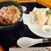 Kafeterasu Fuukisou - 稲庭うどん 野菜の天ぷら(￥1000)。初の稲庭うどん、美味しくいただけました！