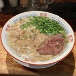 男そば 連獅子 - 牛スジと牛骨の塩そば(限定ラーメン) 