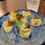 豊洲市場外 酒場食堂 まさむら - キャベツとぬか漬けの生春巻き かに味噌マヨソース