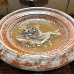 比良山荘 - 熊の手　スッポンのスープ