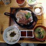 豚ステーキ＆牛タンステーキ十一 六本松店 - 