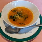 タベルナ ラ・メッセ - ミルツァランチのスープ