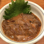 ちゅう心 - ホタルイカの塩辛　旨味凝縮！