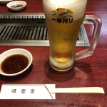 味楽園 - 生ビール　600円