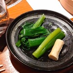 瀬里奈 - しゃぶしゃぶのスープで調理したお野菜・その２です。