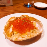 西麻布 香宮 - 【九九同心】「ズワイ蟹・生姜風味の甲羅詰めチャーハン・イクラのせ・柚子・カボス」