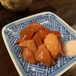 焼鳥とピッツァの店 薪窯 - 肝刺し