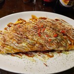 粉ひで - これが罪なくいただけるヘルシーお好み焼き！！キャベツもたっぷり。