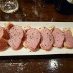 粉ひで - 鴨ロースもお酒に合います。