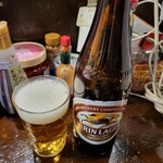 粉ひで - 今日は瓶ビール・キリンラガーで。