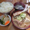 味の天龍 - 「もつ煮定食」550円
