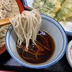 そば天ぷら つばき - 季節の野菜天ぷら8種 と そば（冷）