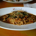 モンテ・イル・キャンティ - きのことベーコンのパスタ