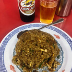 新福菜館 - ヤキメシ  @500    ビール（小） @350