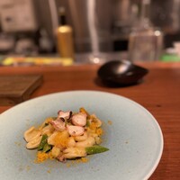 Hirovanna - 〆のパスタ　蛸　ツルムラサキ　唐墨　オレキエッテ