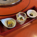 和田金 - 肉の3種盛り