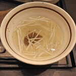 San Daime Bunji - 仙台牛たんスペシャルセットのスープ