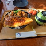 うなぎ和食処 松の家 - カキ蒲うな丼を注文