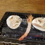 磯丸水産 - 刺身の海老を焼いてみた(^^ゞ