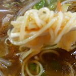 進来軒 - もやしそばの麺アップ(ちょっとピンボケ(>_<))